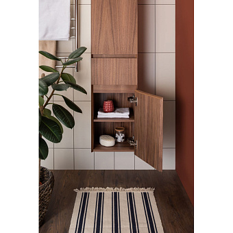 Пенал напольный AQUANET Нью-Йорк 257886 30,8х35х162,5см орех