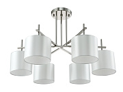 Люстра подвесная CRYSTAL LUX SERGIO SERGIO PL6 NICKEL 360Вт 6 лампочек E14