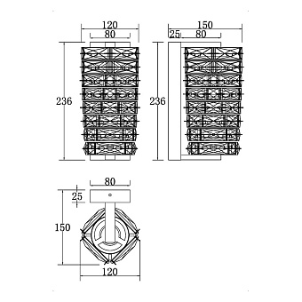 Светильник настенный Maytoni Coil MOD124WL-L6CH3K 6Вт LED
