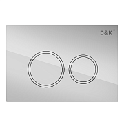 Панель смыва D&K DB1529001 хром