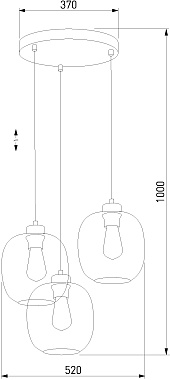 Светильник подвесной TK Lighting Elio 3184 60Вт E27