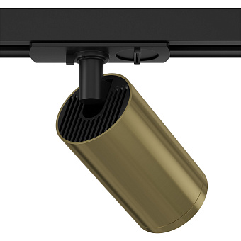 Трековый светильник Maytoni Focus S TR020-1-GU10-BBS 10Вт GU10 латунь для однофазного трека