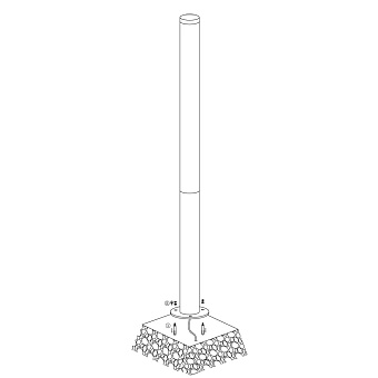 Светильник ландшафтный Maytoni Ginza O041FL-L100B3K 100Вт IP54 LED чёрный