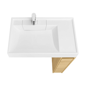 Тумба под раковину напольная Акватон Лондри 1A267101LH0C0 49,6х18х88,2см