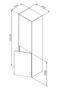 Пенал подвесной AM-PM Inspire V2.0 M50ACHX0406EGM 35х40х162см элегантный серый