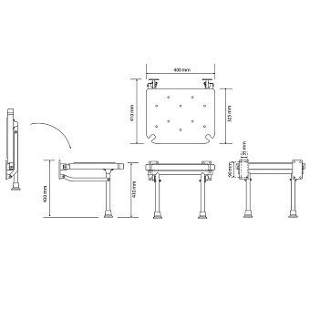 Стул для душа BEMETA HELP program 353125033