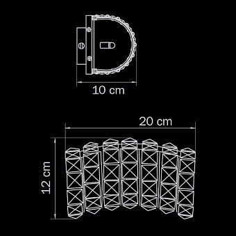 Светильник настенный Lightstar Onda 741624 80Вт G9