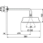 Верхний душ Cisal Shower DS01327021 хром