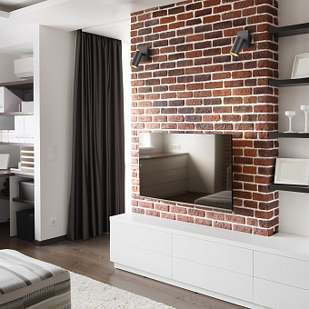 Светильник настенный Eurosvet Fleur 20066/1 LED черный/золото 5Вт LED