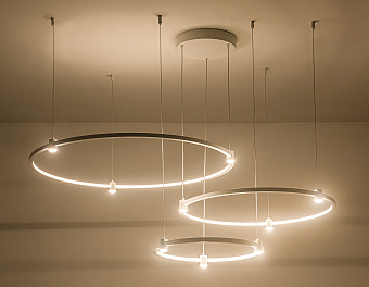 Люстра подвесная Ambrella COMFORT LineTech FL5533 90Вт 12 лампочек LED
