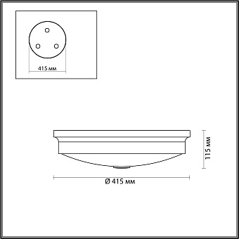 Светильник настенно-потолочный Odeon MARSEI 4825/4C 160Вт E14