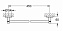 Полотенцедержатель GROHE Essentials 40688A01 тёмный графит глянец 50,4см