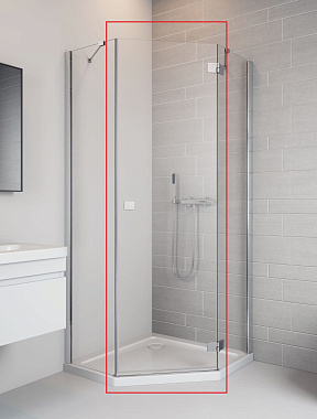 Душевая дверь RADAWAY Essenza New 385010-01-01R 200х62см стекло прозрачное