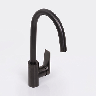 Смеситель для кухни WASSERKRAFT Wiese 8407 поворотный излив чёрный