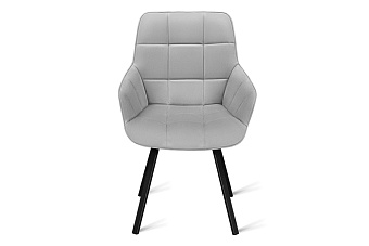 Кухонный стул поворотный AERO 56х61х85см велюр Light Grey