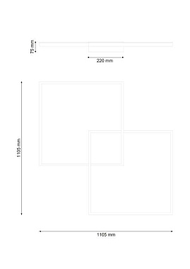 Светильник подвесной Lucia Tucci QUATTRO ANGOLO 2050.2 60Вт LED