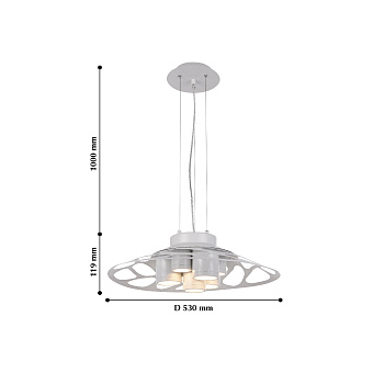 Люстра подвесная Favourite Ully 2073-7P 25,2Вт 7 лампочек LED