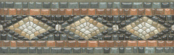 Бордюр KERAMA MARAZZI Стемма HGD\A435\5009 бежевый/серый 20х6,3см 0,403кв.м.