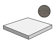 Плитка для ступеней Atlas Concord Италия Axi ANLY Grey Timber Scalino Angolare DX 22,5х22,5см 0,051кв.м. неполированная