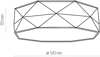 Светильник потолочный TK Lighting Kantoor 1567 15Вт E27