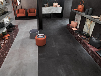 Неполированный керамогранит Atlas Concord Италия Boost AMH7 Tarmac 60х60см 1,08кв.м.