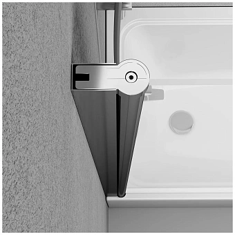 Стеклянная шторка на ванну AM-PM Gem W90BS-D080-140CT 140х80см