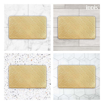 Коврик для ванной IDDIS Basic B21P580i12 50х80см жёлтый