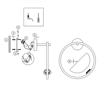 Бра Maytoni Moon MOD327WL-L5BS3K 5Вт LED