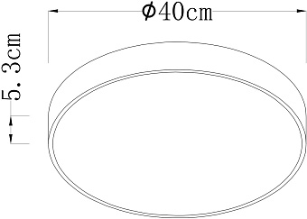Светильник потолочный Arte Lamp ARENA A2661PL-1BK 60Вт LED