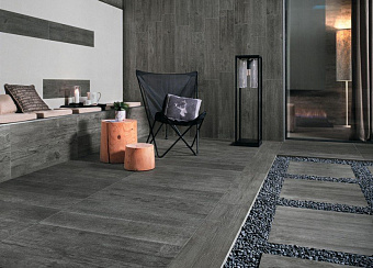 Неполированный керамогранит Atlas Concord Италия Axi AS3E GREY TIMBER 22,5х90см 1,215кв.м.