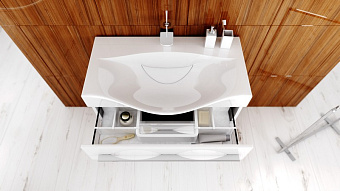 Тумба с раковиной AQWELLA Milan Mil.01.10/2n/W 50,5х100х85см