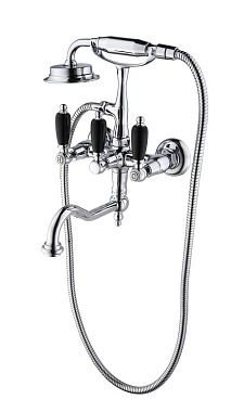 Смеситель для ванны CAPRIGO ADRIA-CLASSIC BLACK EDITION 03B-510-crm хром
