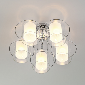 Светильник потолочный Eurosvet Darcy 30160/5 хром 40Вт E27