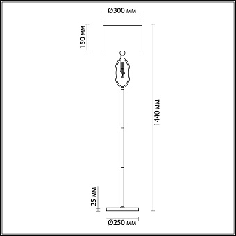 Торшер Lumion NEOCLASSI 4516/1F 60Вт E27