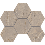 Керамическая мозаика ESTIMA Bernini Mosaic/BR02_PS/25x28,5/Hexagon Beige 25х28,5см 0,71кв.м.