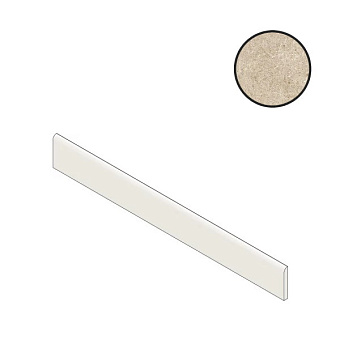 Бордюр Atlas Concord Италия Boost Stone A7NE Cream Battiscopa 7,2х60см 0,432кв.м.
