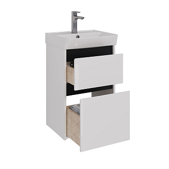 Тумба под раковину напольная LEMARK Combi LM03C45T-black 35х42,6х65см