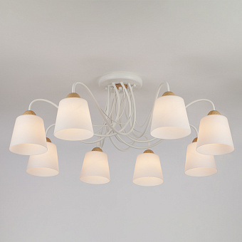 Люстра потолочная Eurosvet Betty 70062/8 белый 40Вт 8 лампочек E27