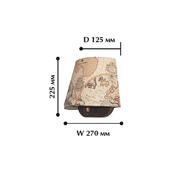 Бра Favourite Mappa 1122-1W 40Вт E14