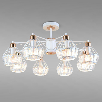 Люстра хрустальная Eurosvet Lord 70075/8 белый 60Вт 8 лампочек E14