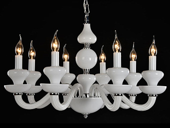 Люстра подвесная Newport 1900 1908/S white 60Вт 8 лампочек E14