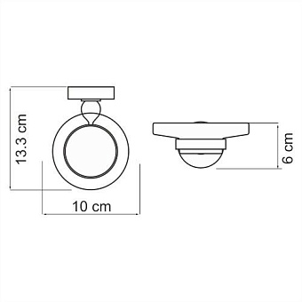 Мыльница WASSERKRAFT Nau K-7700 K-77029 хром