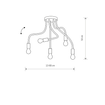 Светильник потолочный Nowodvorski Flex 9766 300Вт E27