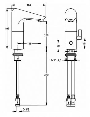 Смеситель для раковины IDEAL STANDARD CERAPLUS A4154AA хром