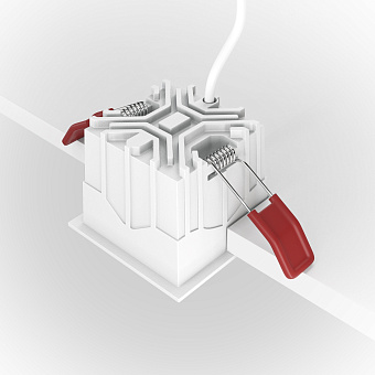 Светильник точечный встраиваемый Maytoni Alfa LED DL043-01-10W4K-D-SQ-W 10Вт LED