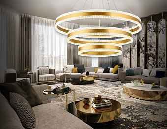 Люстра подвесная Ambrella ACRYLICA Original FA6183 245Вт 3 лампочек LED