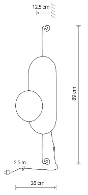 Светильник настенный Nowodvorski Wheel Lux I 8430 20Вт G9