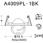 Светильник точечный встраиваемый Arte Lamp ACCENTO A4009PL-1BK 50Вт GU10