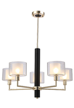 Люстра подвесная CRYSTAL LUX MAESTRO MAESTRO SP-PL5 GOLD 300Вт 5 лампочек E14