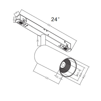 Магнитный трековый светильник Maytoni Focus LED TR032-2-12W3K-S-B 12Вт LED чёрный